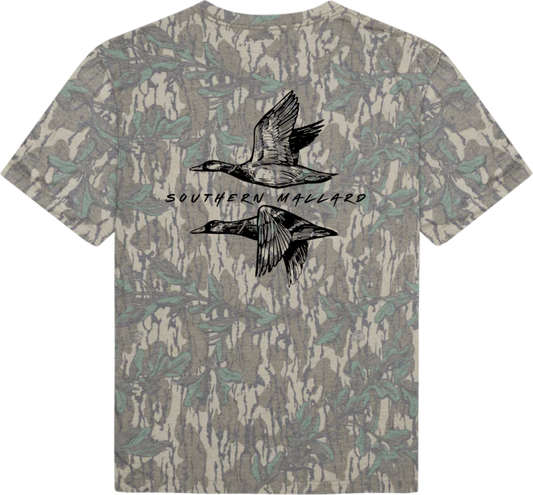 Southern Mallard Logo | Mossy Oak® Green Leaf Camo (Washed Out Series)